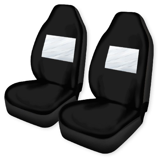 Luxury White Silver Stripes Car Seat Covers