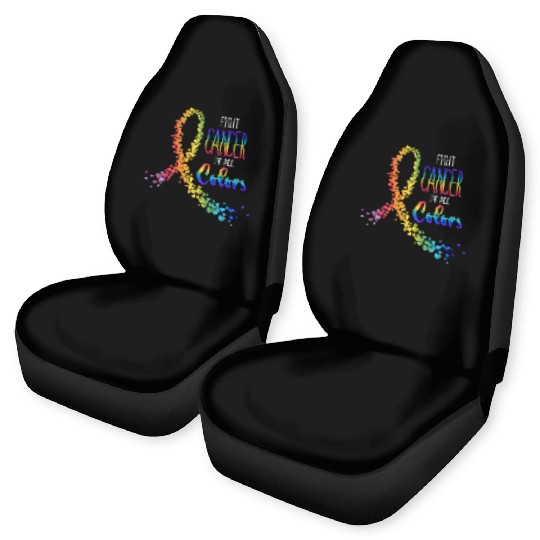 Cancer Sucks In Every Color Fighter Fight Support Car Seat Covers