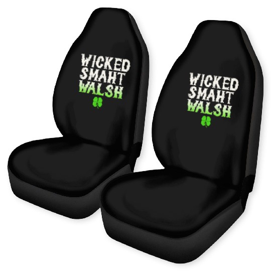 Wicked Smaht Walsh Clan Boston Irish Slang Car Seat Covers