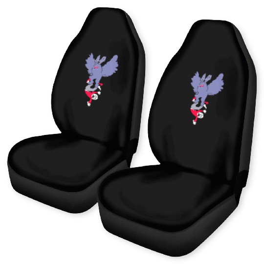 Mothman Abducting Human Goth Cryptid Funny Mothman Car Seat Covers
