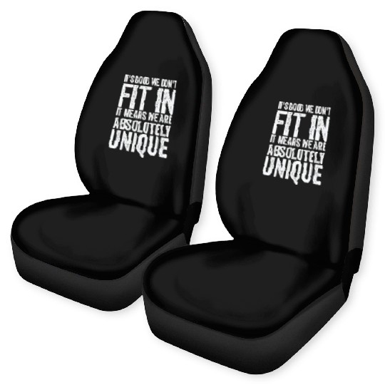 Positivity Misfits Poets Poetry Unique Uniqueness Car Seat Covers
