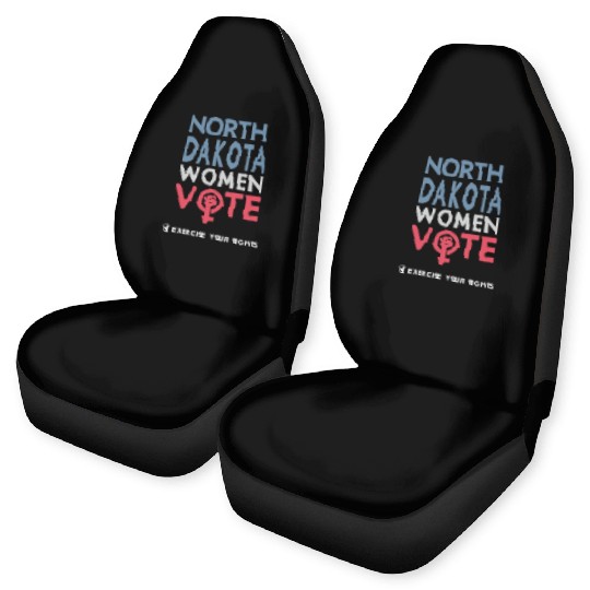 North Dakota Women Vote Voter 2022 Election Car Seat Covers