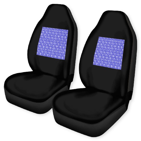 Blue Snowflakes Pattern Car Seat Covers