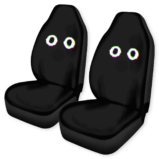 Glitch Ghost Face Car Seat Covers
