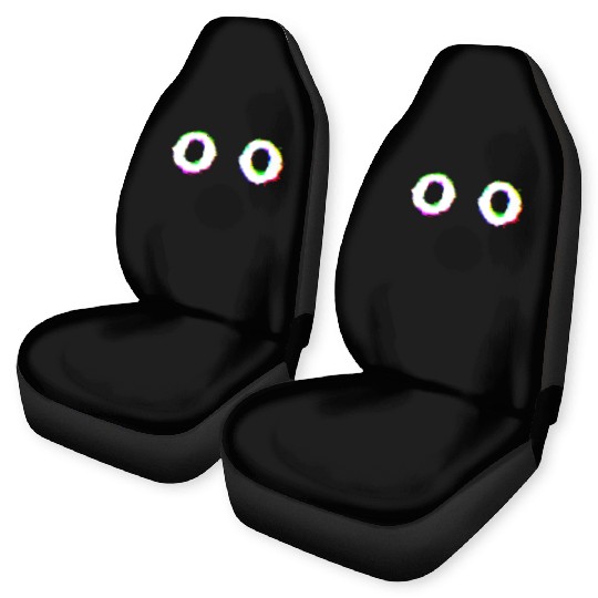 Glitch Ghost Face Car Seat Covers