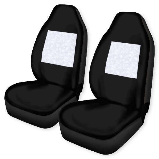 Lilac Snowflakes Pattern Car Seat Covers