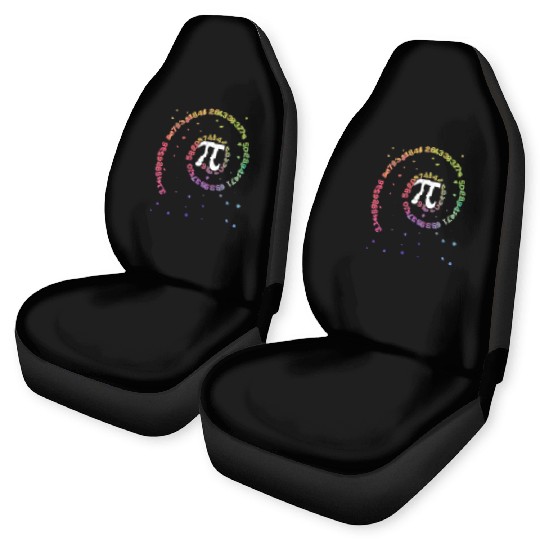 Colorful 3.14 Pi Circle Car Seat Covers