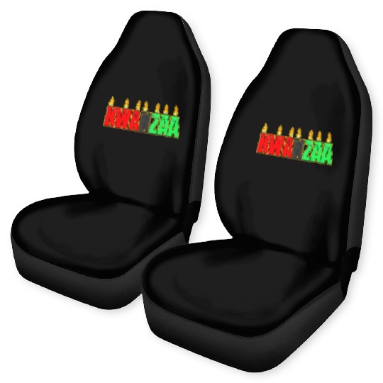 Afro American Candle Kinara Kwanzaa Car Seat Covers