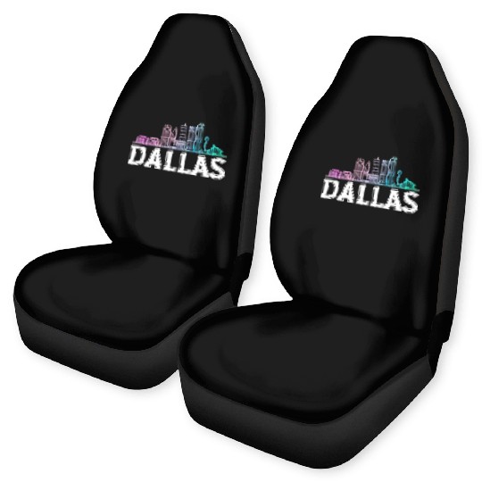 Dallas City Texas Dallas Car Seat Covers