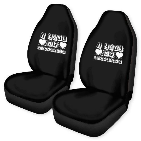 I Love My Boyfriend Car Seat Covers