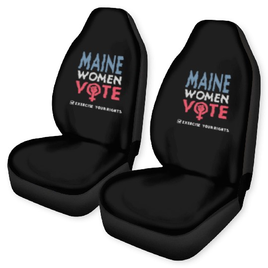 Maine Women Vote Voter 2022 Election Feminist Car Seat Covers