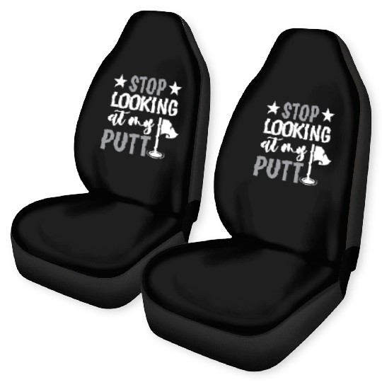 Funny Goofy Mini Golf Quotes Putt Putt Legend Car Seat Covers