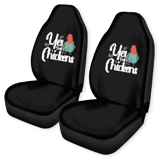 Chickens Rooster Chicken Farmer Hen Poultry Cock Car Seat Covers