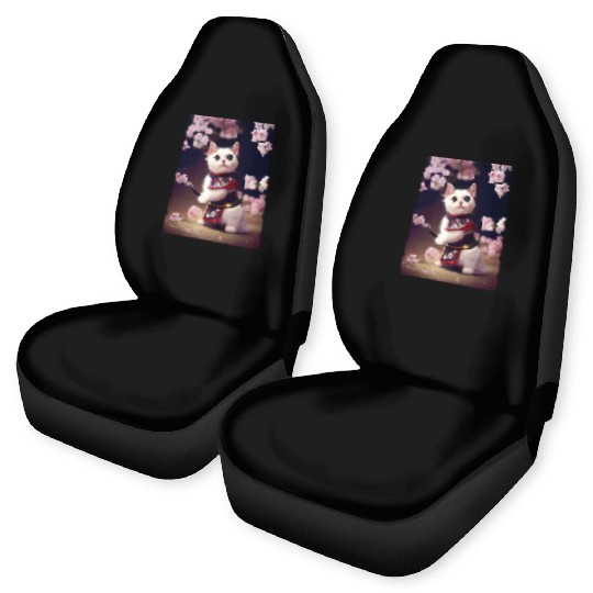 Samurai Cat Car Seat Covers