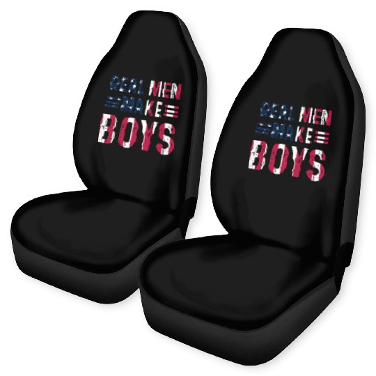 Boy Daddy - Real Men Make Boys Daddy To Be Car Seat Covers