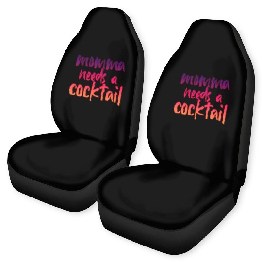 Momma Needs A Cocktail 2 Car Seat Covers