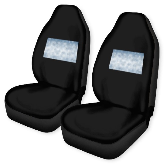 Blue Christmas Snowflakes Bokeh Winter Car Seat Covers