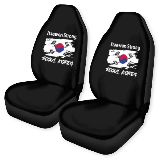 Pray For Korea Itaewon Strong Horror Halloween Car Seat Covers