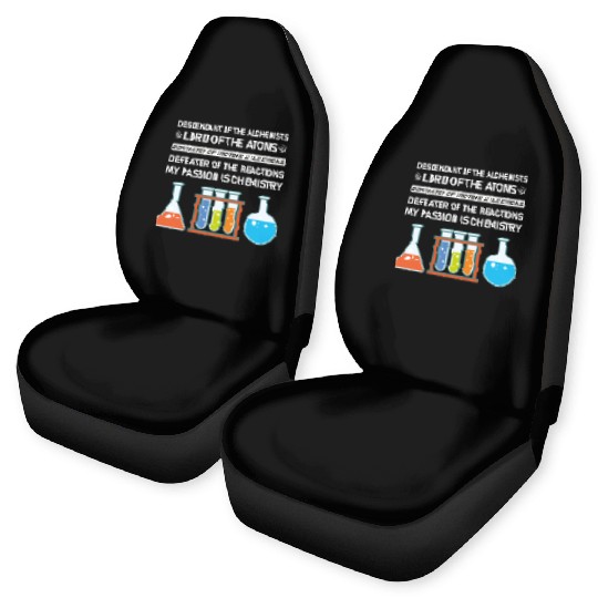 Chemistry Chemist Alchemists Alchemy Chemical Car Seat Covers