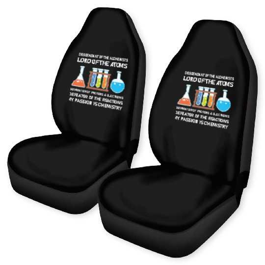 Chemistry Chemist Alchemists Alchemy Chemical Car Seat Covers