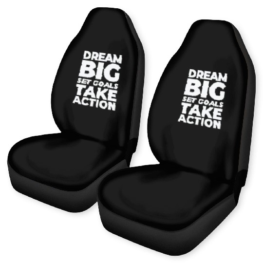 Goal Life Quotes Positive Message Motivational Car Seat Covers