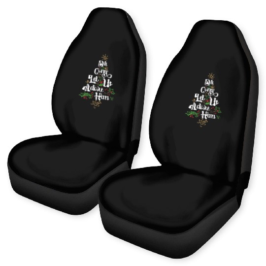 Oh Come Let Us Adore Him Jesus Family Christian Car Seat Covers