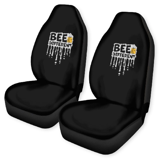 bee different saying quote Car Seat Covers