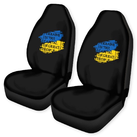Ukraine is the capital of great people Flag Box Car Seat Covers