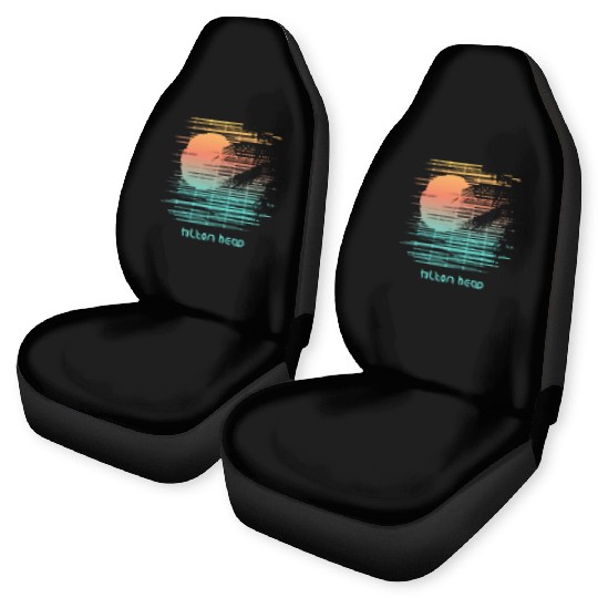 Artistic Hilton Head South Carolina Palm Tree Car Seat Covers