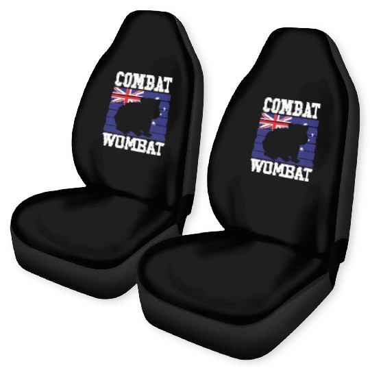 Combat Wombat For A Wombats Lover Car Seat Covers