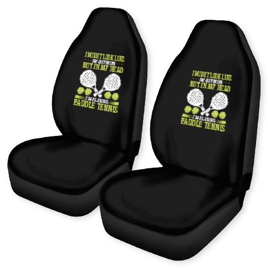 Paddle Tennis Player Match Funny Paddle Team Car Seat Covers