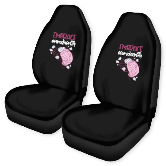 embrace neurodiversity - Embrace ADHD Autism ASD. Car Seat Covers
