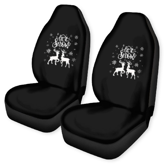 Let it snow with deer Car Seat Covers