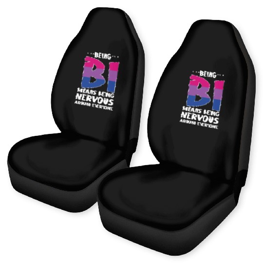 Being Bi Bisexual Pride Kawaii Cat Car Seat Covers