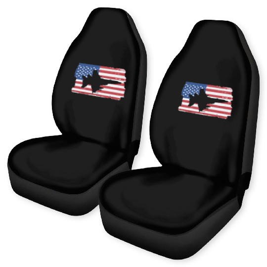 F-18 Hornet Fighter Jet American Flag F18 Hornet Car Seat Covers