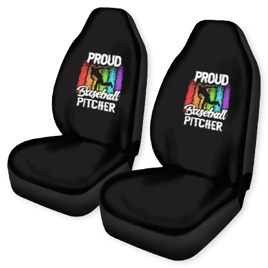 Proud Baseball Pitcher Sayings Player Hobby Car Seat Covers