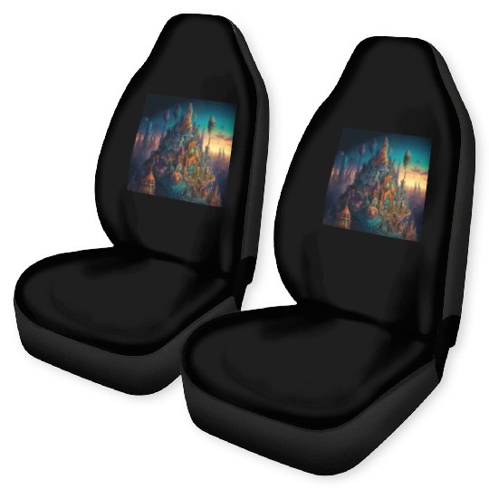 Psychedelic City 3 Car Seat Covers