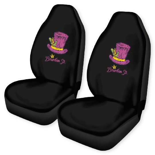 Bourbon Street Mardi Gras New Orleans French Quart Car Seat Covers