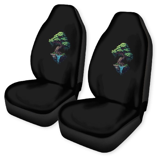 8 Bit Bonsai Tree Car Seat Covers