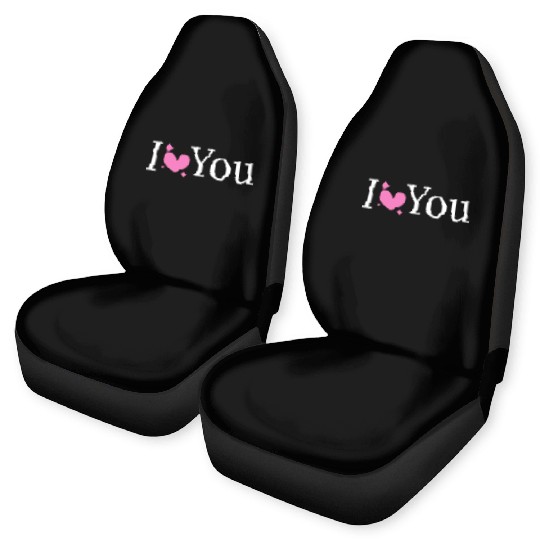 I love you Car Seat Covers design for women 100% cotton