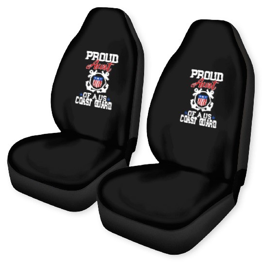 Proud US Coast Guard Aunt Car Seat Covers