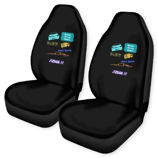 Car racing team design Car Seat Covers