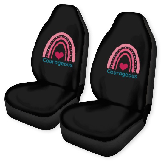 Courageous Viva Magenta Boho Rainbow Car Seat Covers