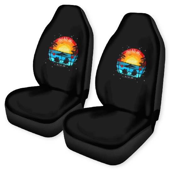 You are my Sunshine Sunset Palms Car Seat Covers
