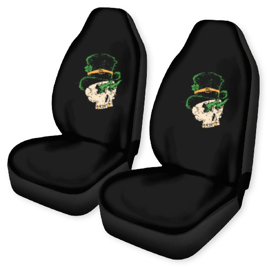 st patrick's skull Car Seat Covers