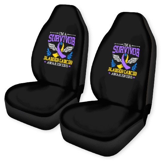 Bladder Cancer Survivor Bladder Cancer Awareness Car Seat Covers