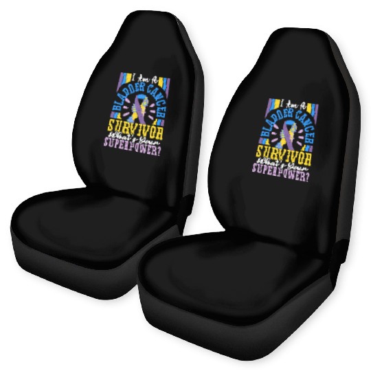 Bladder Cancer Survivor Bladder Cancer Awareness Car Seat Covers