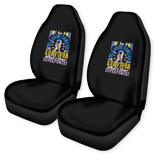 Bladder Cancer Survivor Bladder Cancer Awareness Car Seat Covers
