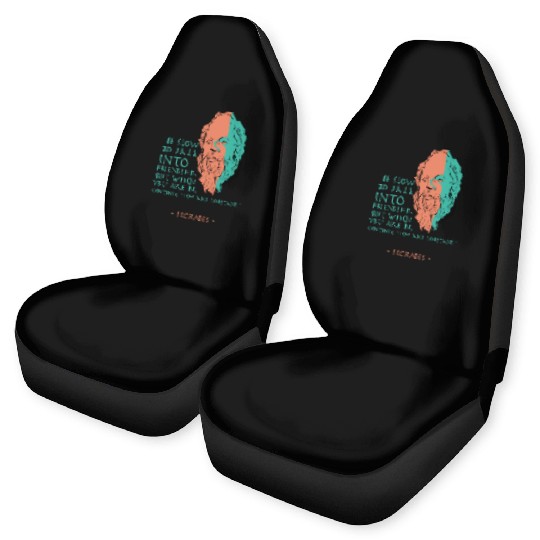 Socrates Stoic Philosophy Quote Car Seat Covers
