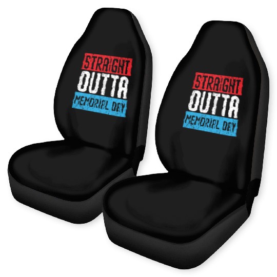 Patriotic Veteran USA Flag American Memorial Day Car Seat Covers